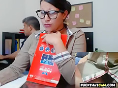 Webcam In Her Office