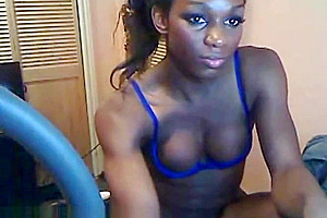 Webcam ebony cute tranny