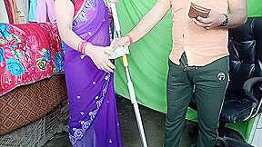 While Mopping The Young Maid, Malik Caught Her And Fucked Her And Her Pussy