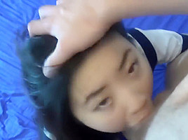 White Dude Fucking His Cute Asian Girlfriend