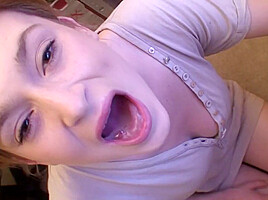 White Girl Swallows Black Cum