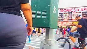 Wide BBW Booty in Grey Pants