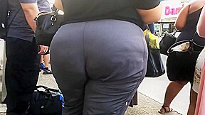 Wide BBW Booty in Grey Pants