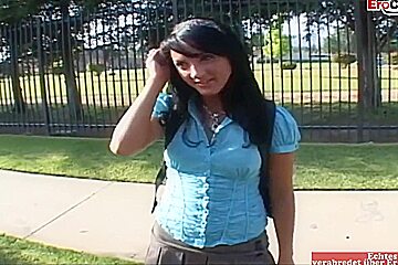 Will Powers And Deena Daniels In Black Haired teen 18+ With Tiny Boobs Pick Up For Sex In The Car