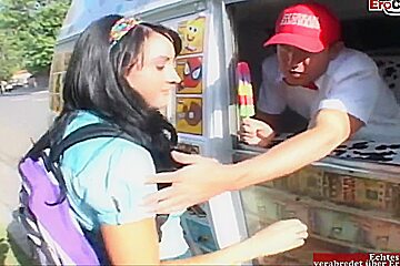 Will Powers And Deena Daniels In Black Haired teen 18+ With Tiny Boobs Pick Up For Sex In The Car