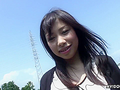 Yammy Asian Girl Karin Asahi Shows Boobs Outdoor