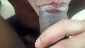 Young Indian 18 teen 18+ Giving Blowjob Gets Cum In Mouth And Tits