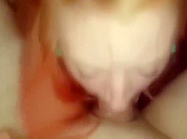 Young Swedish Redhead Blowjob And Cum In Mouth