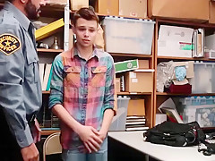 Young Twink Shoplifter Boy Caught And Fucked By Bear Officer
