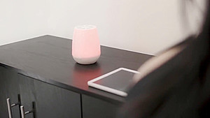 Young couple has to comply with the smart house IA