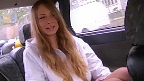 Yulia Blondy in video of a minx giving a toothless blowjob in the car