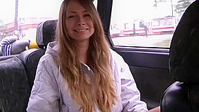 Yulia Blondy in video of a minx giving a toothless blowjob in the car