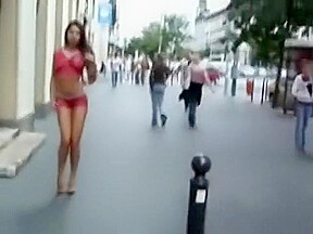 Zafira - Body Painted Nude Walked in Public 2