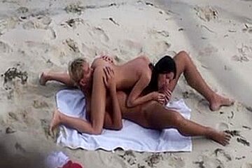 beautiful sex on the beach in the Crimea