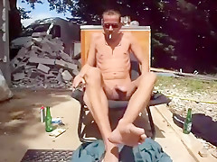 beer, wanking, smoking, at work
