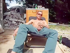 beer, wanking, smoking, at work