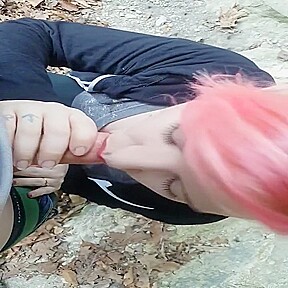 blow job in the woods