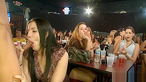 dancing bear entertains the sluts who desire the strippers dick