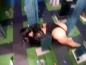 giantess boot crush city