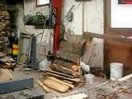 grandpa in a sawmill
