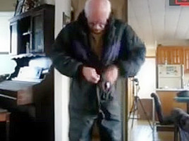 grandpa in a sawmill
