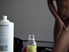 hidden black girl after shower