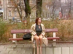 hot chick pissing in public