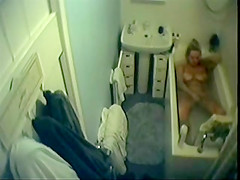 in bathroom caught milf in bathtube