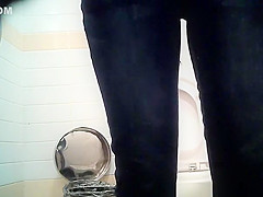 in the ladies toilet
