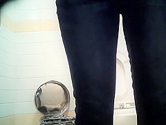 in the ladies toilet