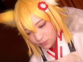 japanese cosplay girl mouth job