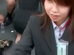 japanese girls handjob and cum in condom