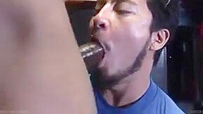 monster black dick getting sucked