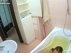 peeping blonde amateur change undies in bathroom ***