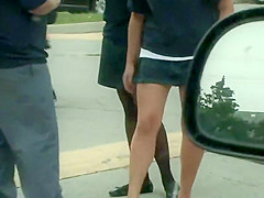 schoolgirls 18+ in short skirt uniforms