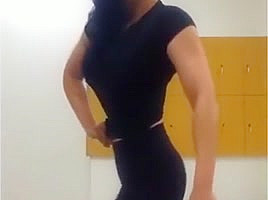 sex muscle posing
