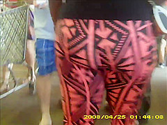 sexy black teen 18+ in see thru leggings stripe panty