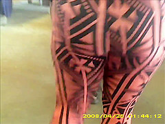 sexy black teen 18+ in see thru leggings stripe panty