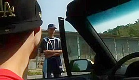 slim boys have fun in cabriolet Pretty