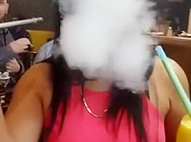 stunning smoking nose exhales