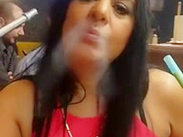 stunning smoking nose exhales
