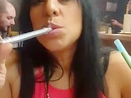 stunning smoking nose exhales