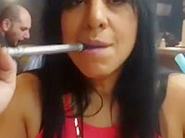 stunning smoking nose exhales