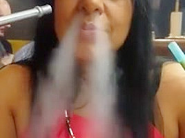 stunning smoking nose exhales