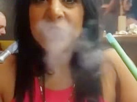 stunning smoking nose exhales