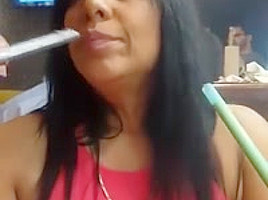 stunning smoking nose exhales