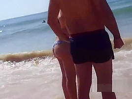 teen 18+ Bikini Big Ass Beach Spy