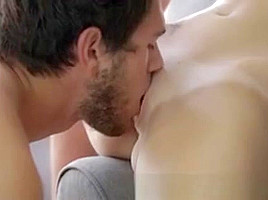 teen 18+ Blonde Rides In Threesome
