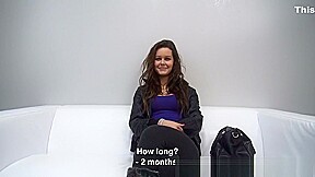 teen 18+ Brunette Girl First Porn Casting