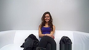 teen 18+ Brunette Girl First Porn Casting